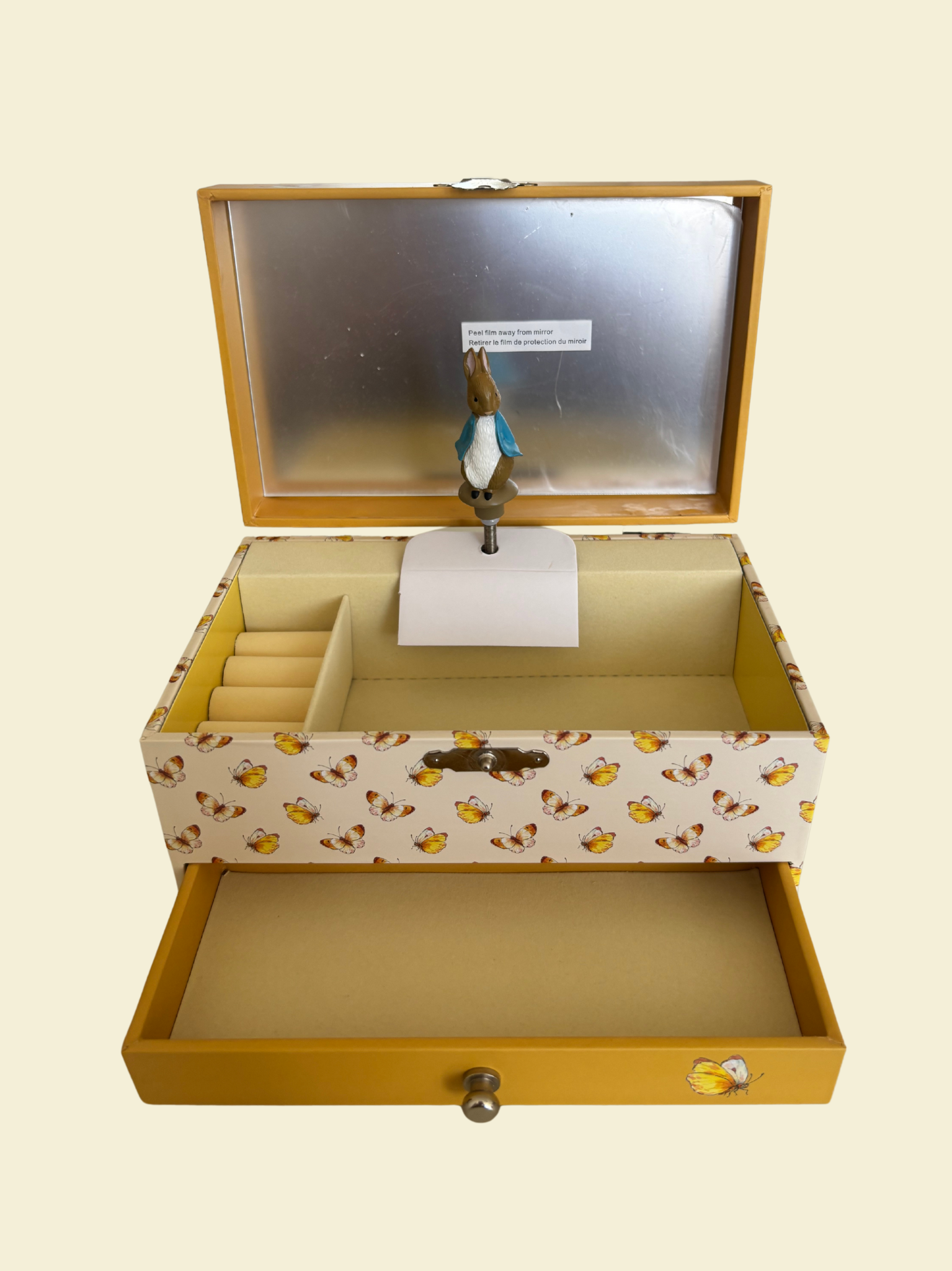 Boîte à Bijoux Musicale – Peter Rabbit™ avec des papillons - KADO Gallerie