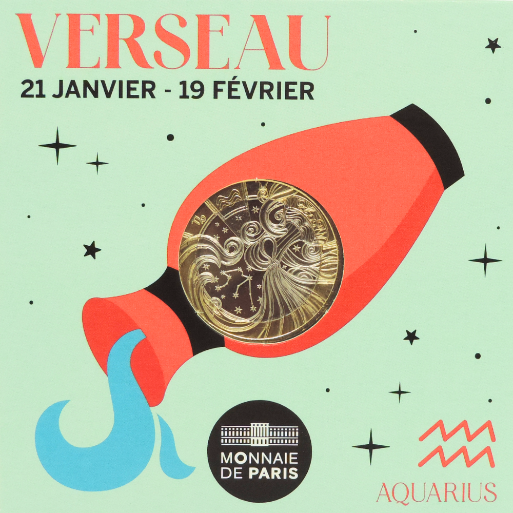 Pièce 5 Euros Verseau - Collection Astro 2026 Édition Limitée Numérotée