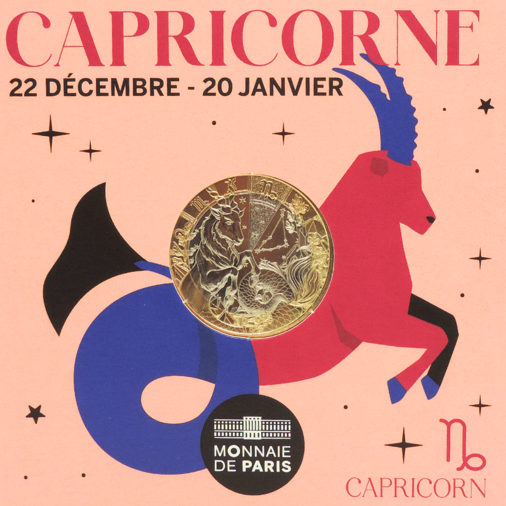 Pièce 5 Euros Capricorne - Collection Astro 2026 Édition Limitée Numérotée