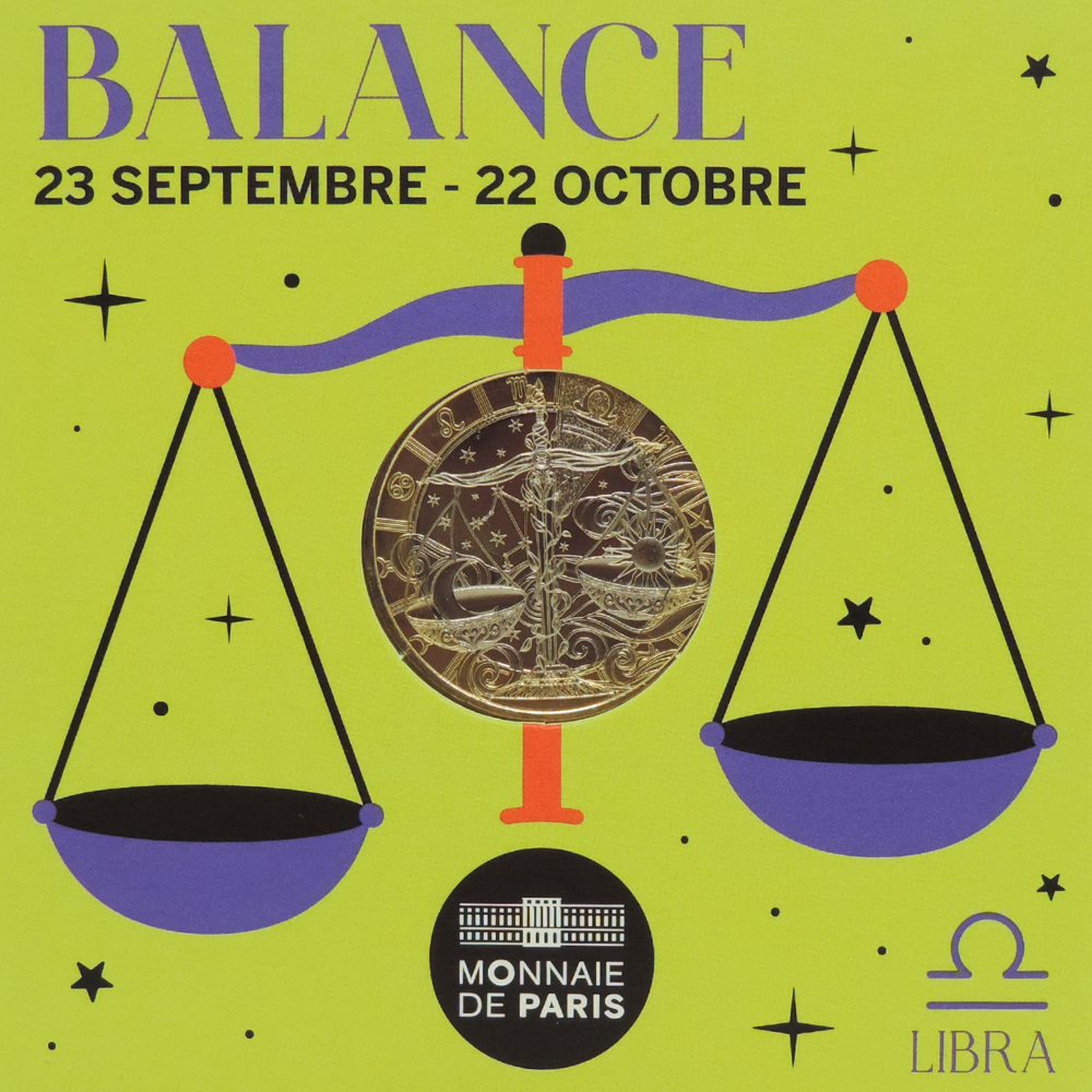 Pièce 5 Euros Balance - Collection Astro 2026 Édition Limitée Numérotée