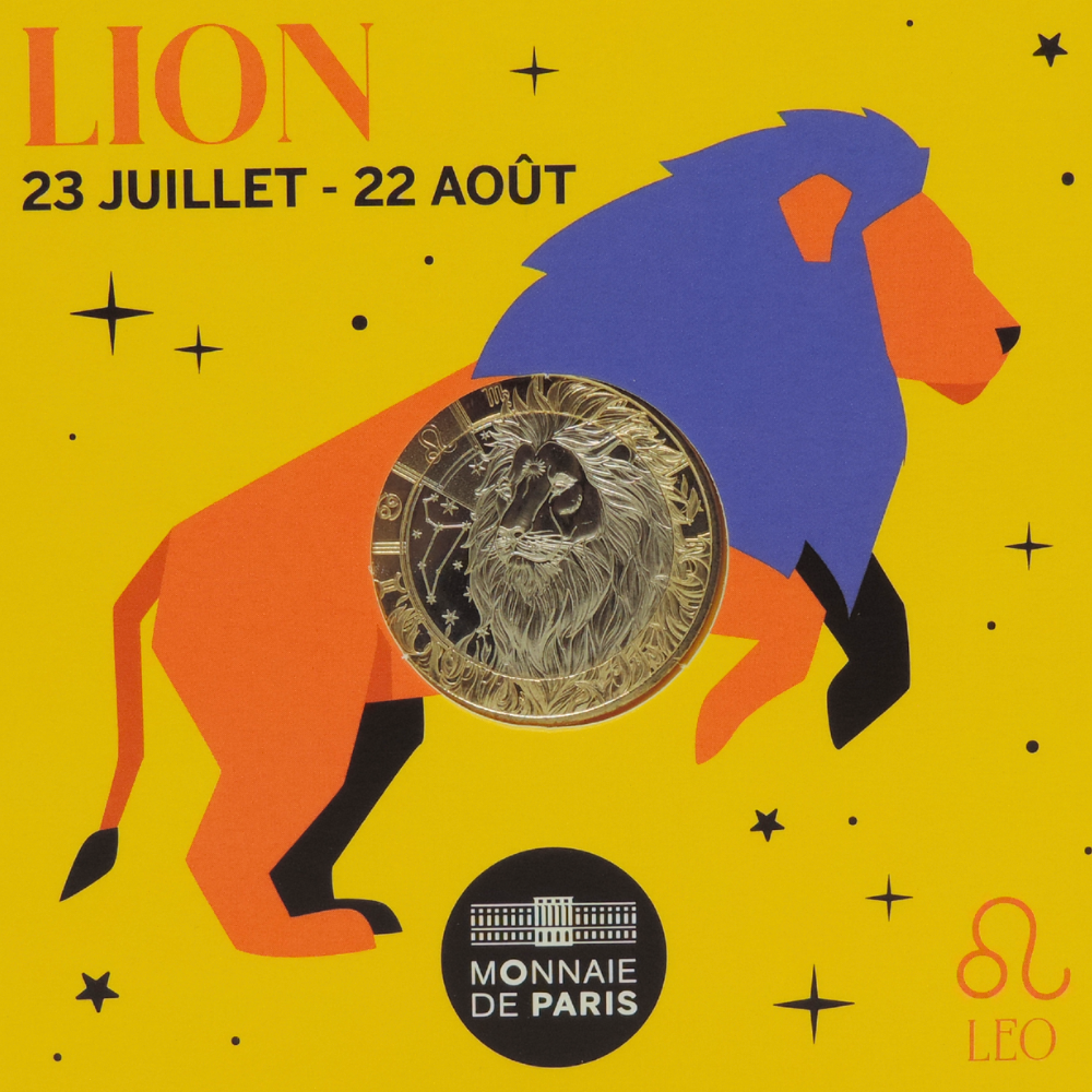 Pièce 5 Euros Lion - Collection Astro 2026 Édition Limitée Numérotée