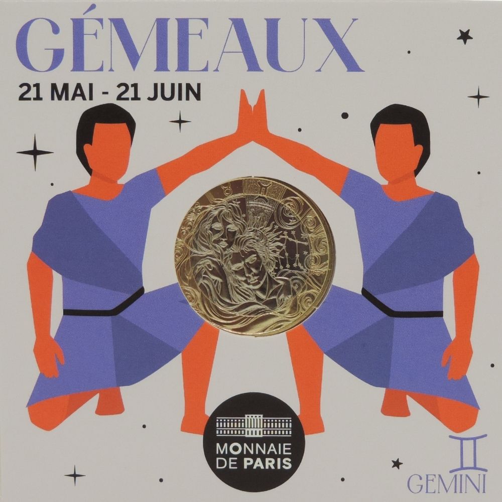 Pièce 5 Euros Gémeaux - Collection Astro 2026 Édition Limitée Numérotée