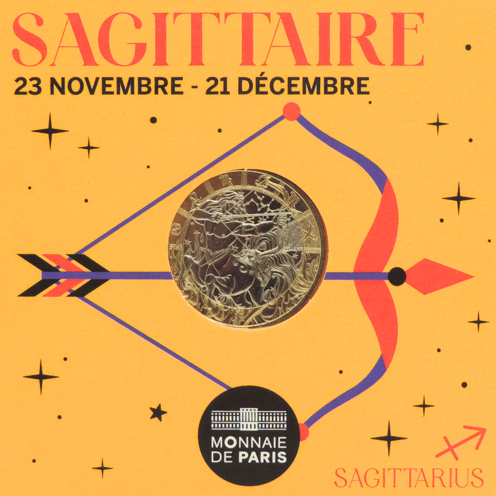 Pièce 5 Euros Sagittaire - Collection Astro 2026 Édition Limitée Numérotée