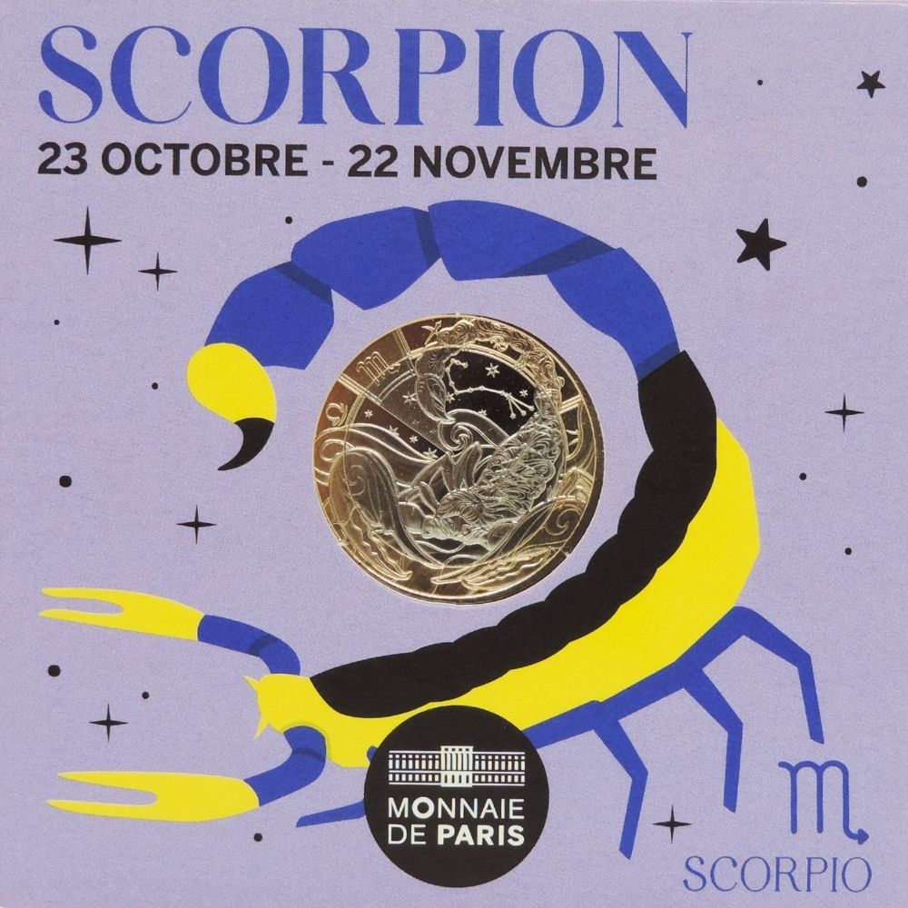 Pièce 5 Euros Scorpion - Collection Astro 2026 Édition Limitée Numérotée