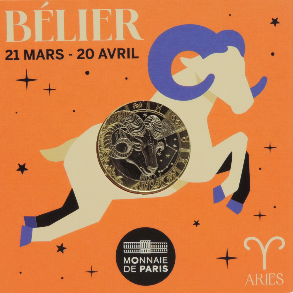 Pièce 5 Euros Bélier - Collection Astro 2026 Édition Limitée Numérotée
