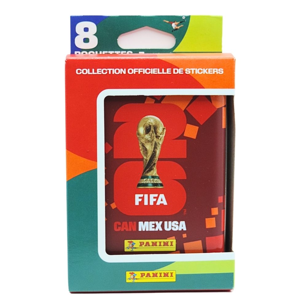 Panini FIFA Collection - Boîte Metal Pockets Stickers  8 pochettes - Rouge