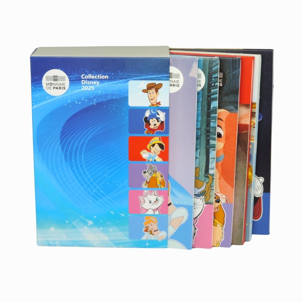 Coffret 6 pièces argent Disney 2025 – vue d'ensemble – édition limitée