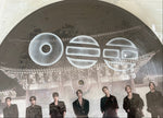 Détail haut du disque – logo ARIRANG + temple : BTS ARIRANG Picture Disc Vinyl – détail logo ARIRANG et architecture coréenne – 613 Limited Edition – neuf scellé