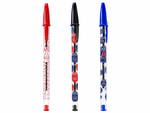 Pack 3 stylos BIC Cristal Paris Saint-Germain – collection officielle PSG vue de face