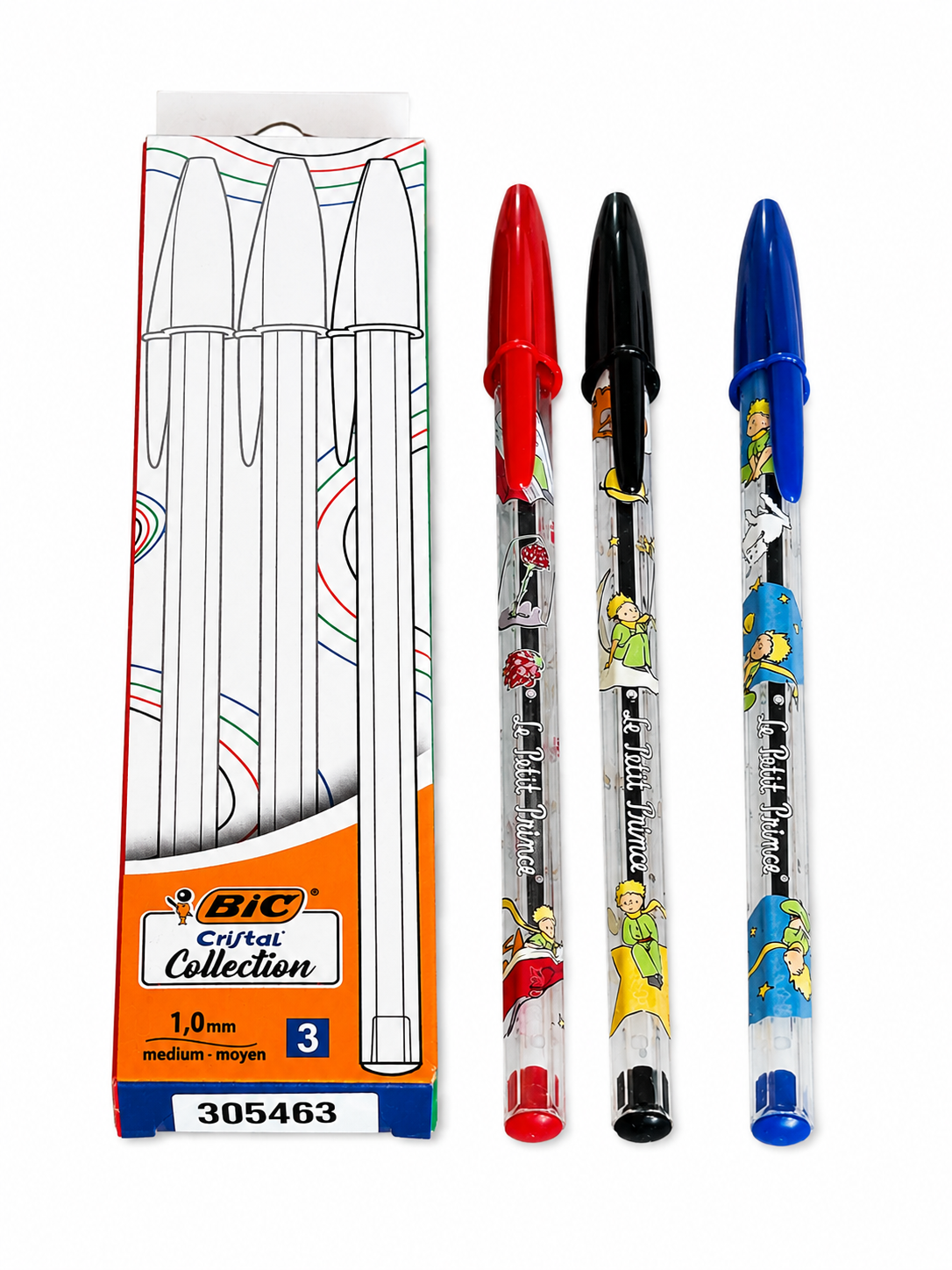 BIC Cristal Collection Le Petit Prince – Coffret 3 Stylos Bille Édition Collector