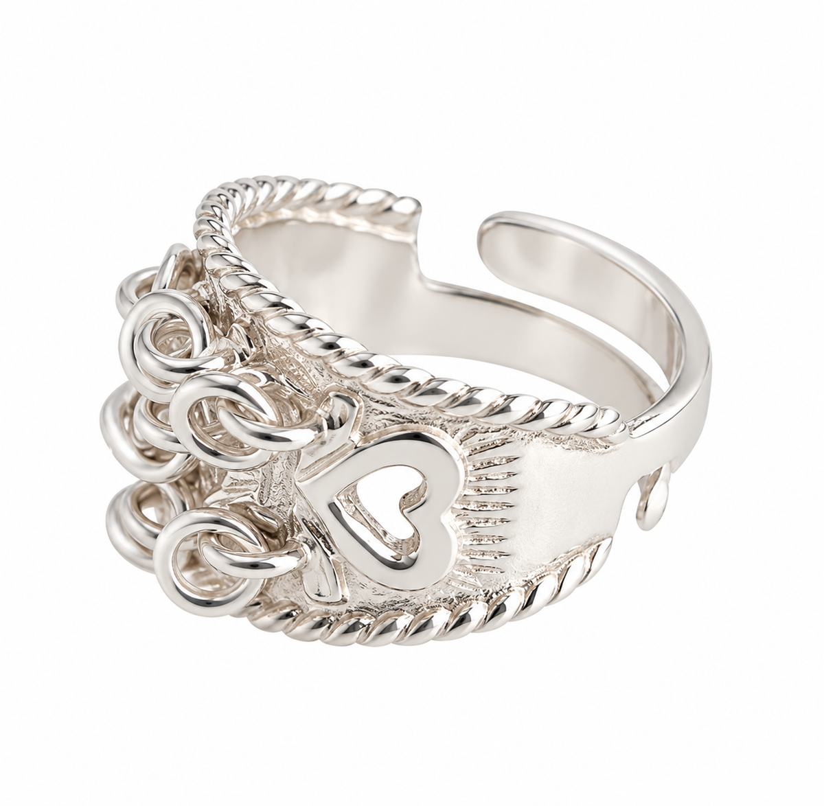 Bague d’Amour en Argent Fait Main – Bijou Romantique à Collectionner