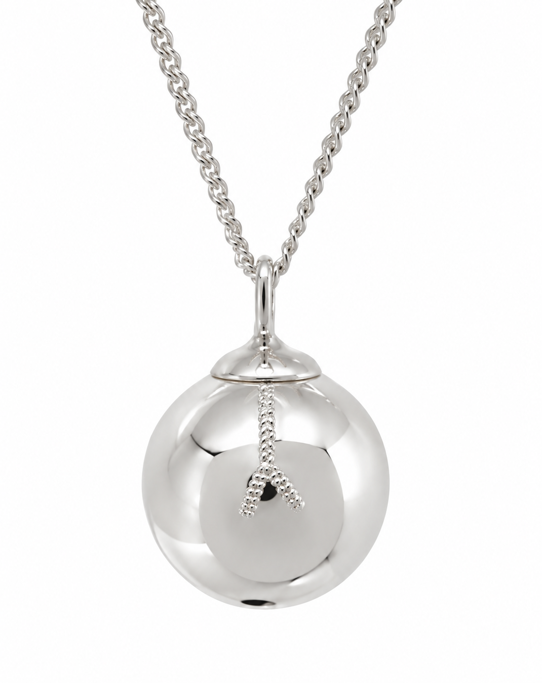 Boule Porte-Bonheur en Argent Fait Main – Bijou Symbolique à Collectionner