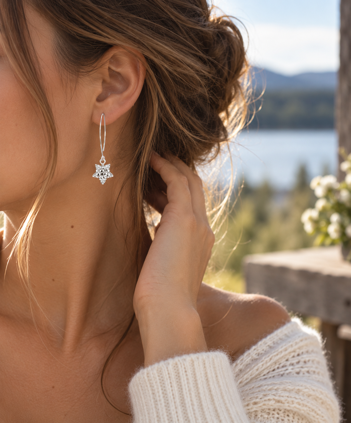 Boucles d’Oreilles Hjortron en Argent 925 Fait Main – Bijou Nordique à Collectionner