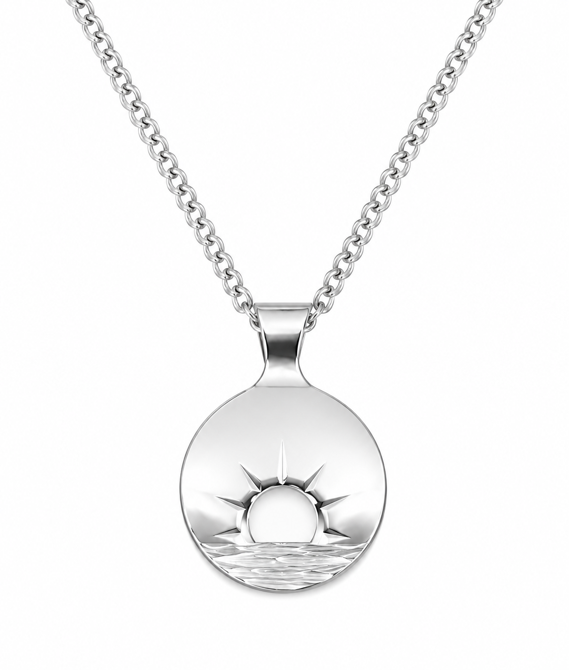 Collier Midnattssol en Argent Fait Main – Bijou Soleil de Minuit à Collectionner
