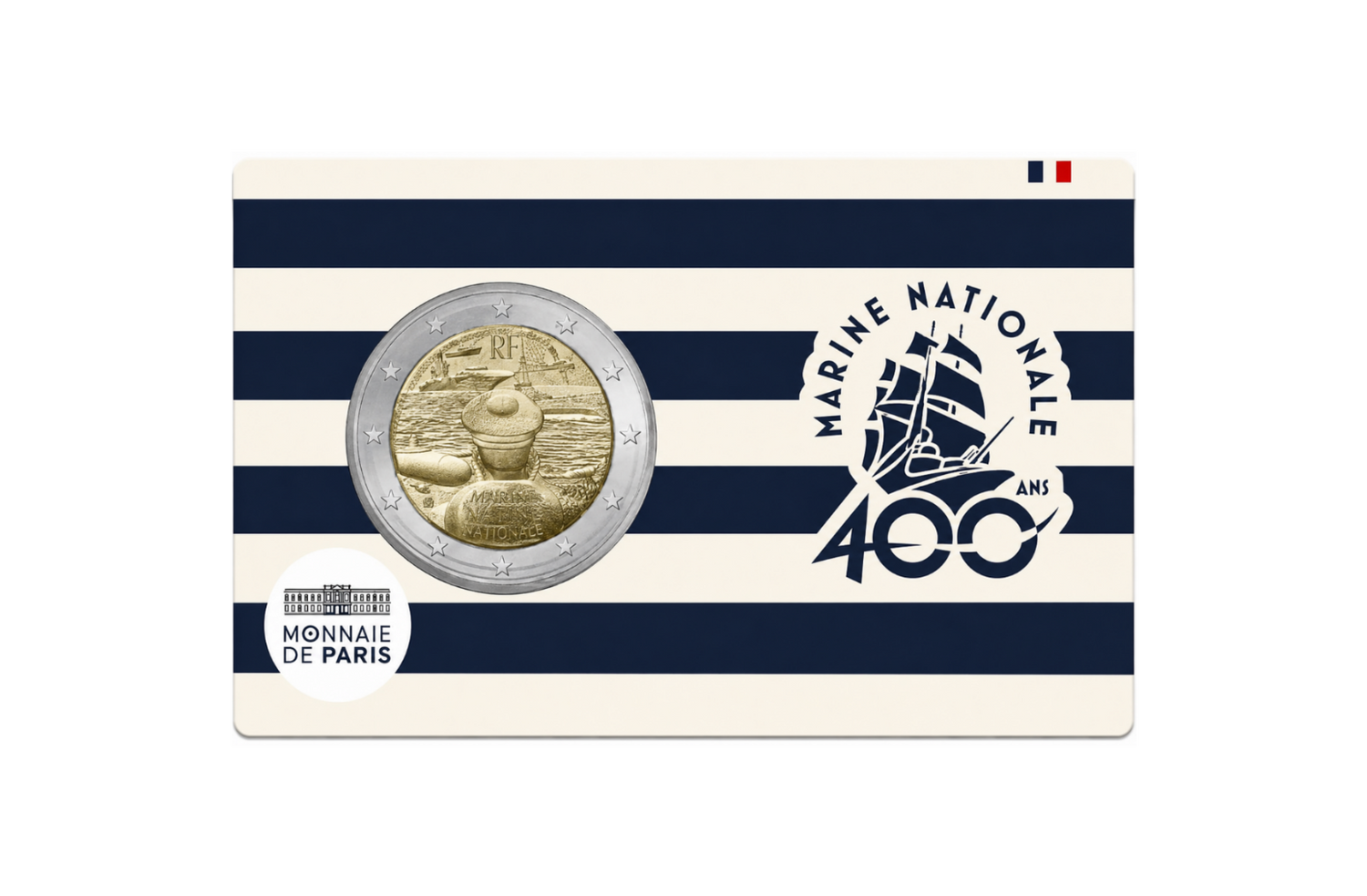 Marine Nationale 400 ans- Pièce de 2€
