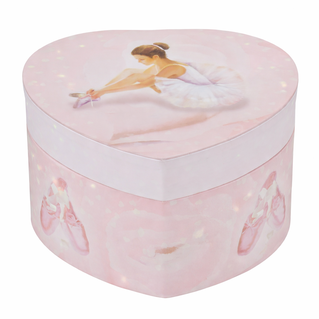 Boîte a Musique en Coeur - Ballerine - Phosphorescent