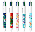 Coffret de 5 stylos BIC 4 Couleurs édition Noël