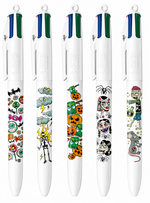 Collection de stylos BIC 4 Couleurs Petits Monstres édition Halloween