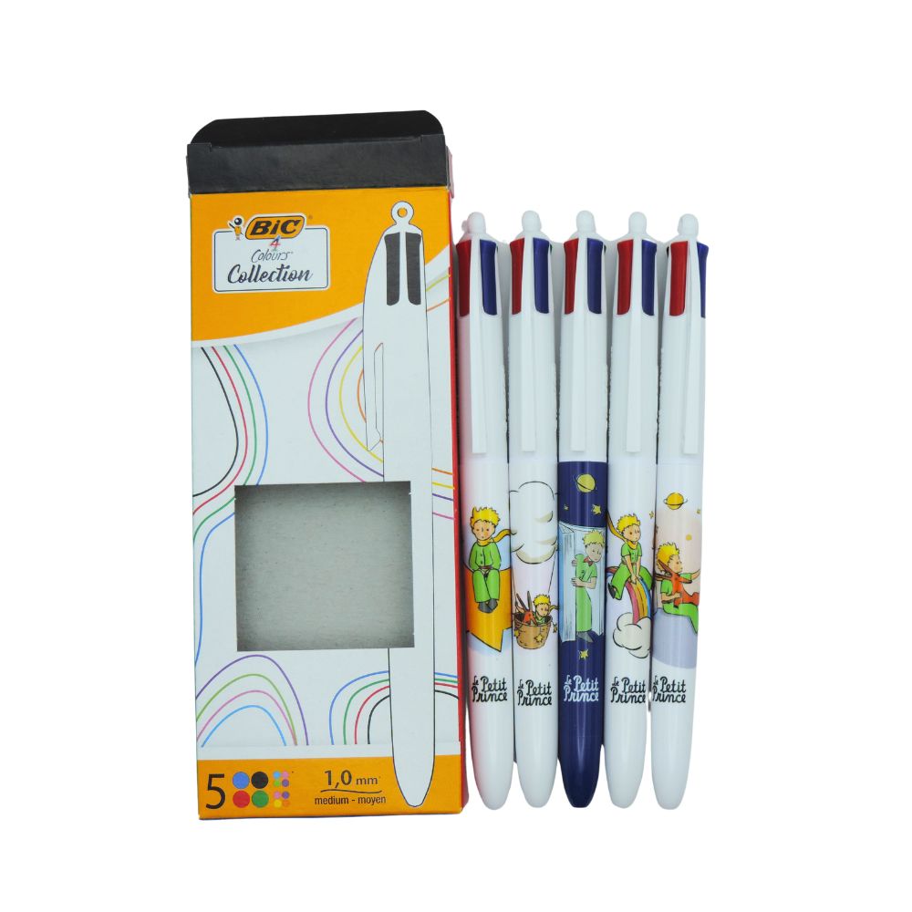 BIC 4 Colours Collection Le Petit Prince – Coffret 5 Stylos Édition Collector