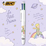 Stylo BIC 4 Couleurs Le Petit Prince 80 ans, encres noir bleu rouge vert