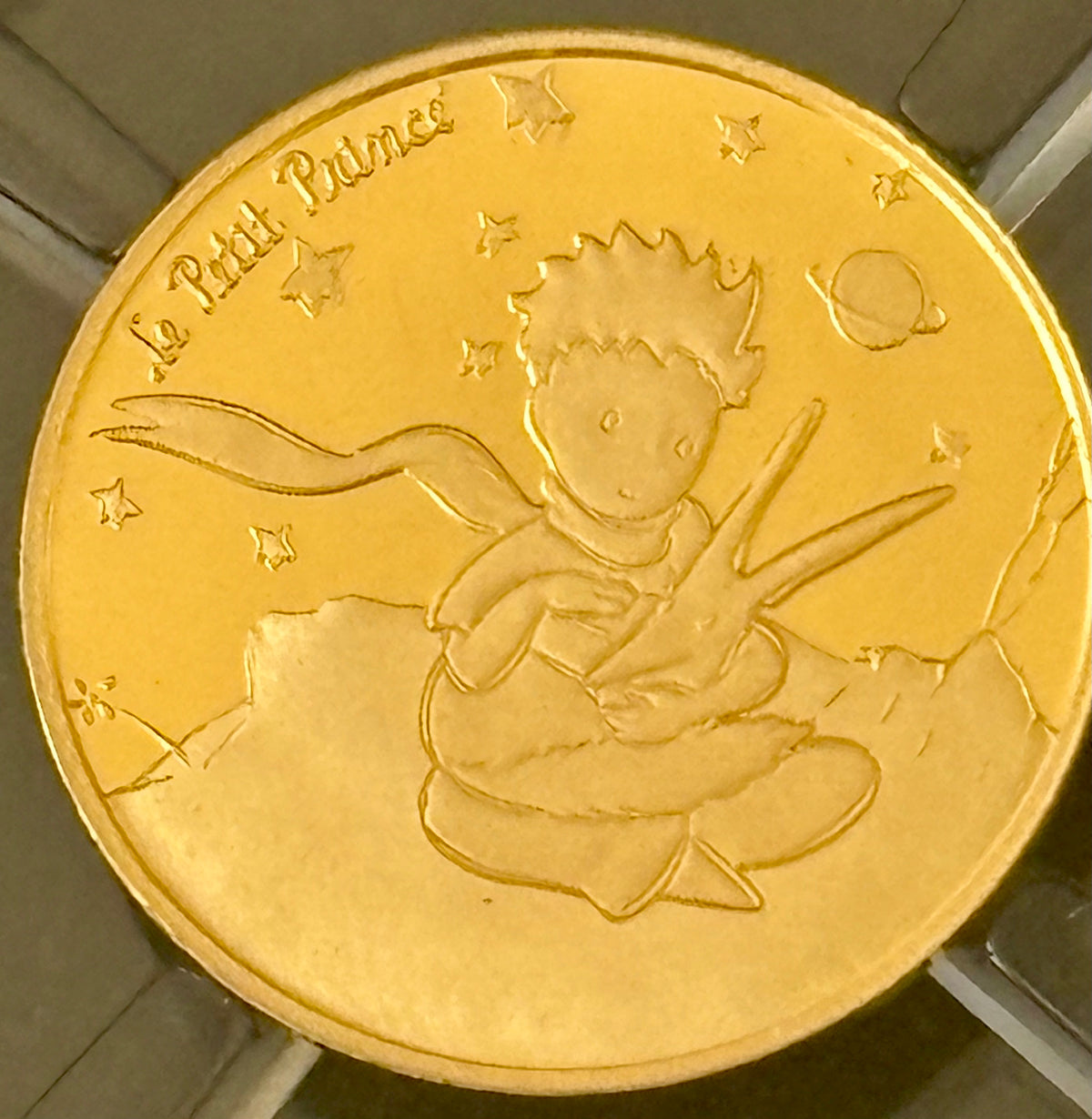 Detaille pièce en or Le petit prince qualité BE