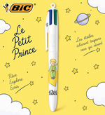 Stylo BIC 4 Couleurs Le Petit Prince 80 ans, encres noir bleu rouge vert