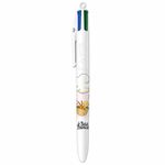 Stylo BIC 4 Couleurs Le Petit Prince décor globe terrestre, édition 80 ans