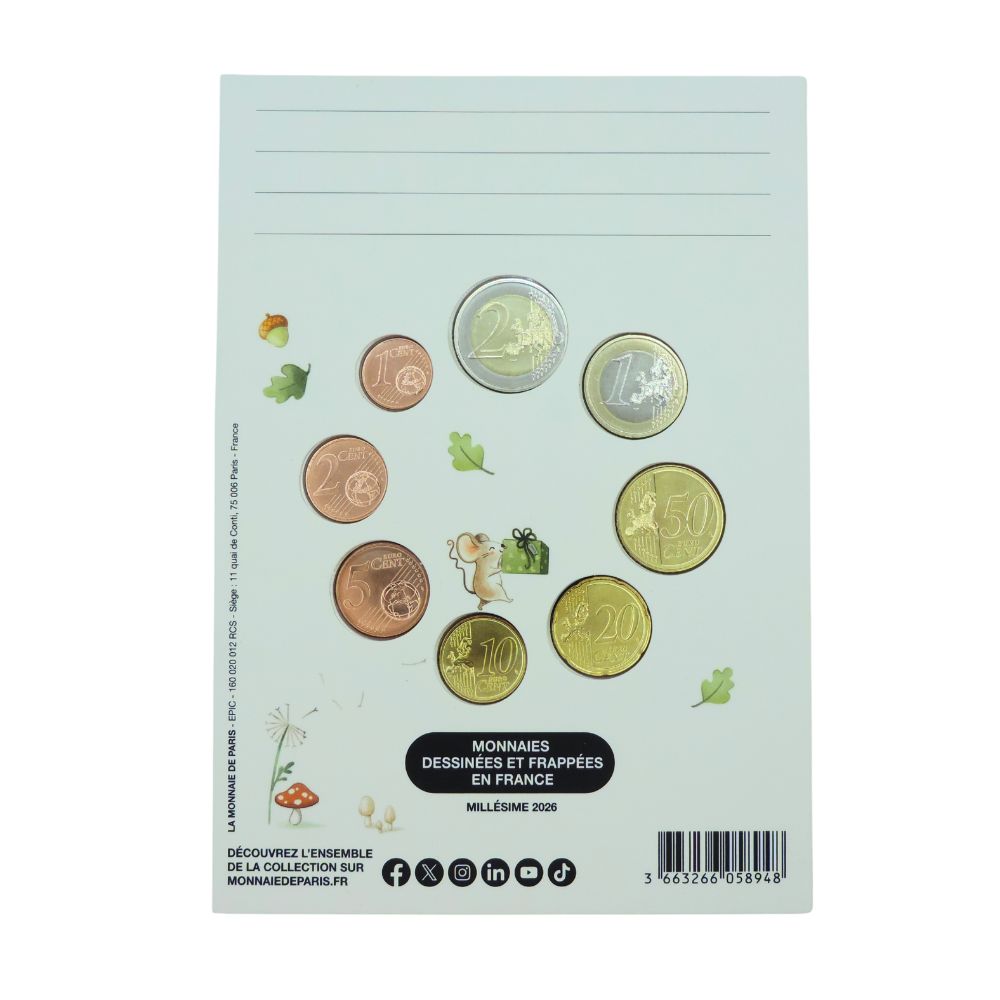 Miniset monétaire Mes premières pièces -Millésime 2026