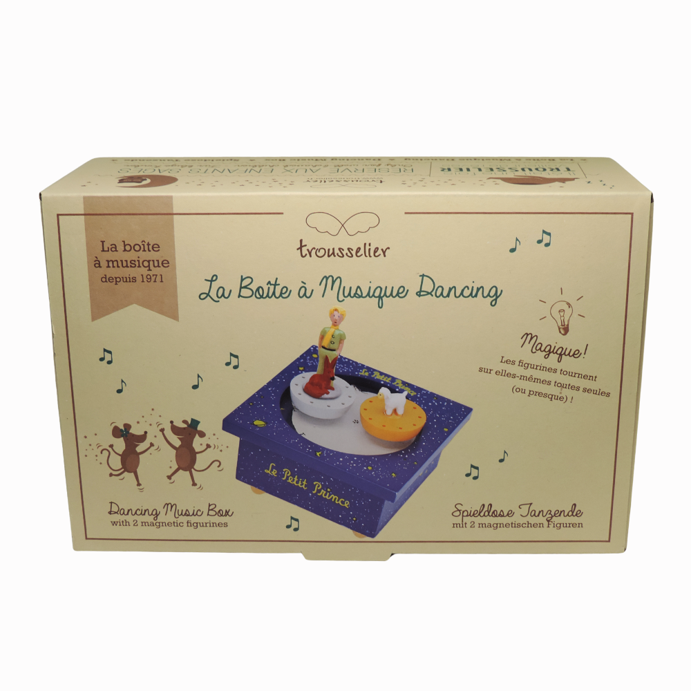 Boîte à musique Le Petit Prince avec figurines magnétiques