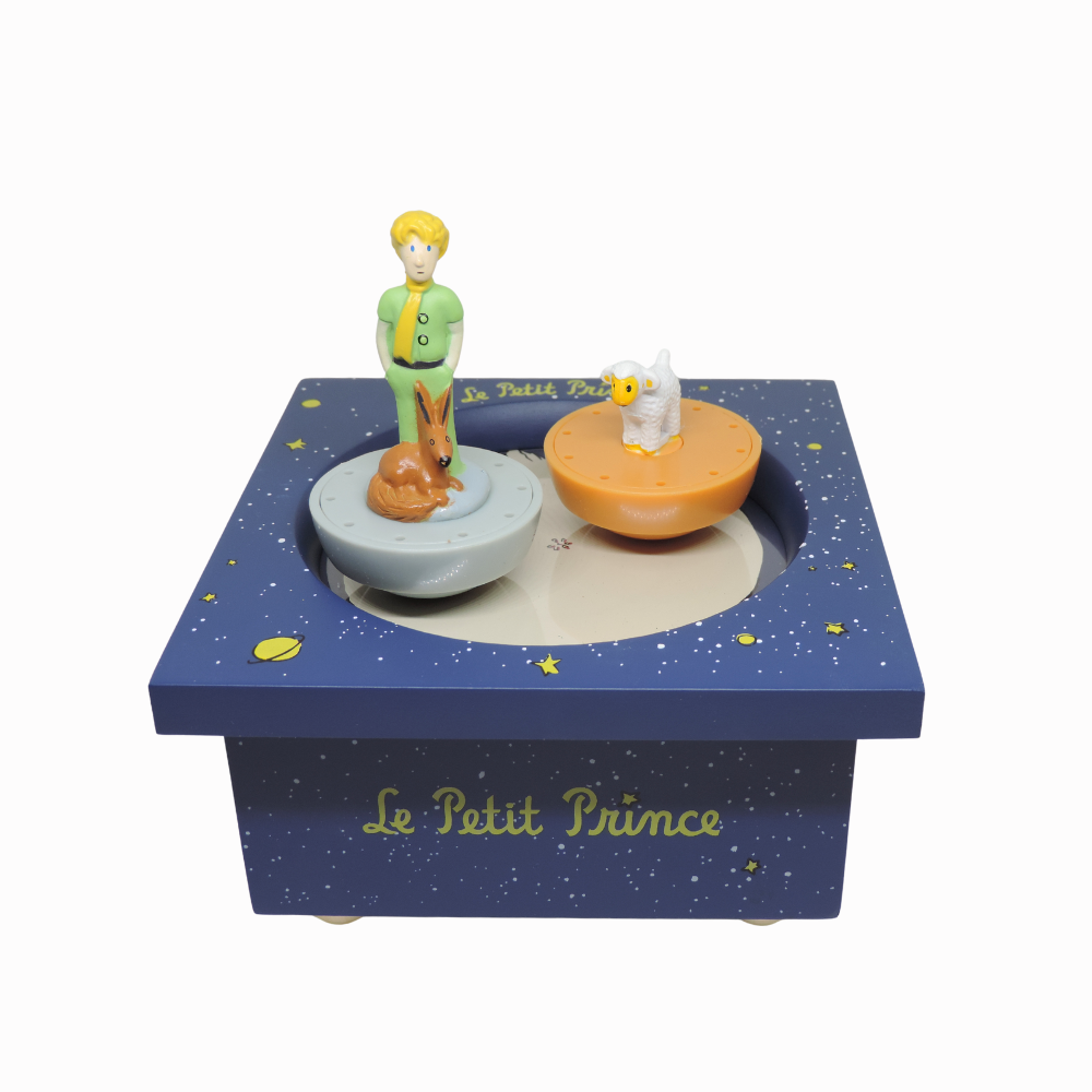 Boîte à musique Le Petit Prince avec figurines magnétiques