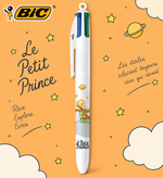 Détail du stylo BIC 4 Couleurs Le Petit Prince et sa planète